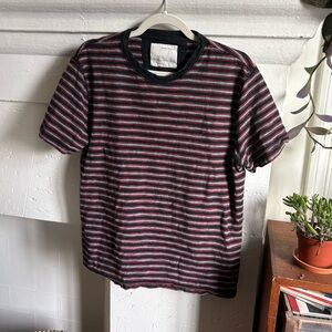 Banana Republic Heritage Collection Black and Red Striped Tee